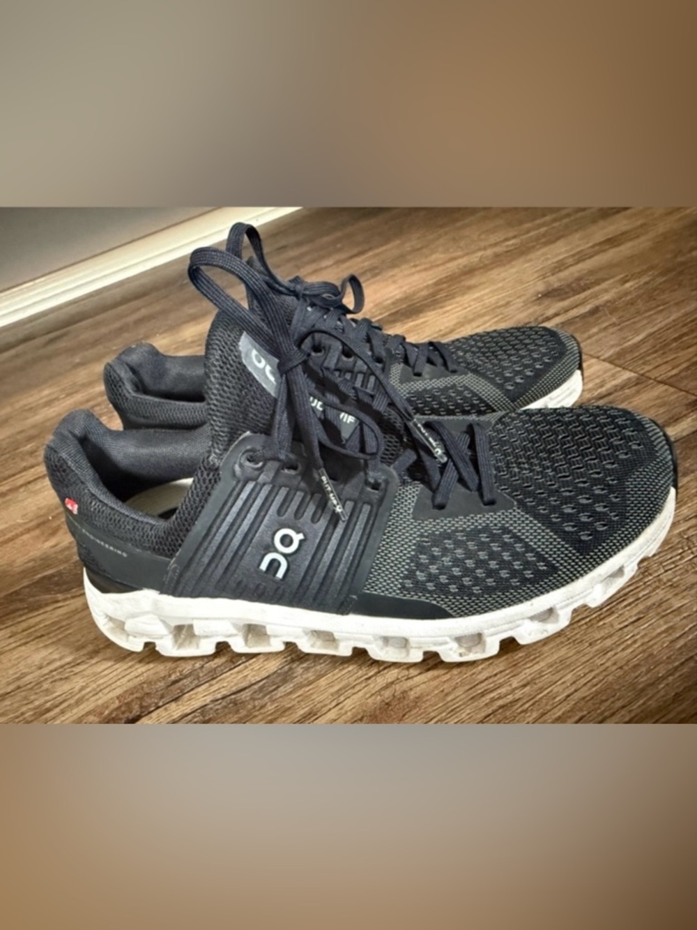 On Running Women’s Black and White Cloudswift Running Shoe - Picture 3 of 8